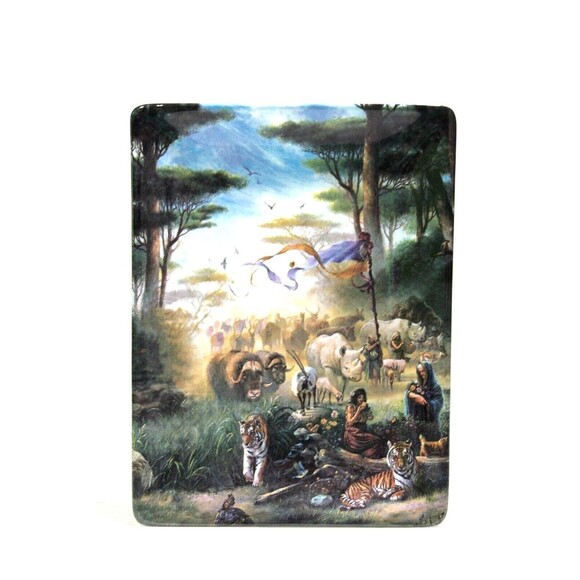 Bradford 1999 Plate Creatures Great Small Tom duBois The Invitation Noah's Ark - Picture 2 of 5